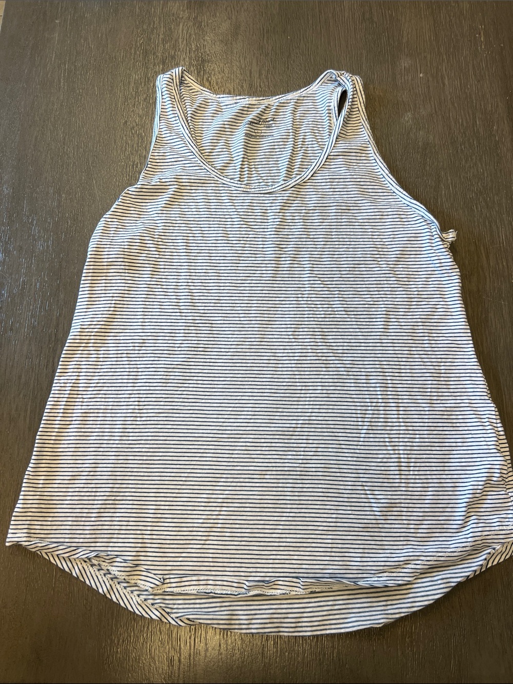 Universal Thread Sleeveless Striped Tank - White and Navy P11.5